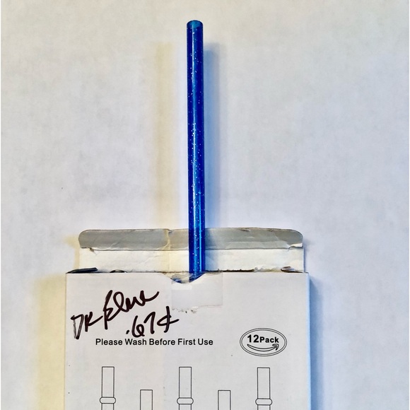 Lot of 7 NEW boxes of 11” Dakoufish Reusable Tumbler Straws w/Cleaner Brush - Picture 4 of 13